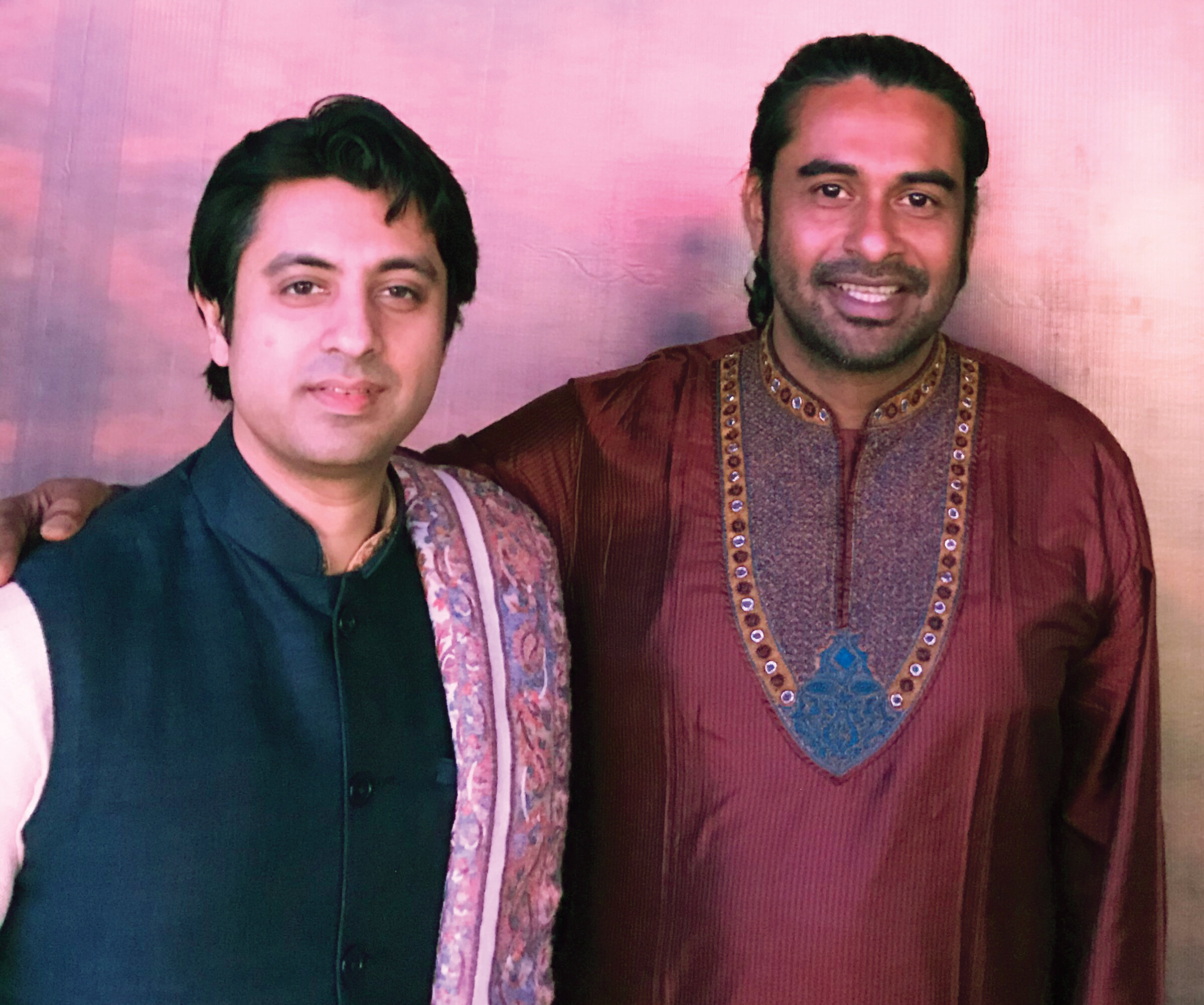 SRC Festival director and sarodiya Sougata Roy Chowdhury (right) with sitarist Indro Roy Chowdhury.